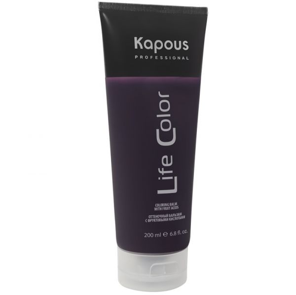 Tinted hair balm "Life Color" purple Kapous 200 ml